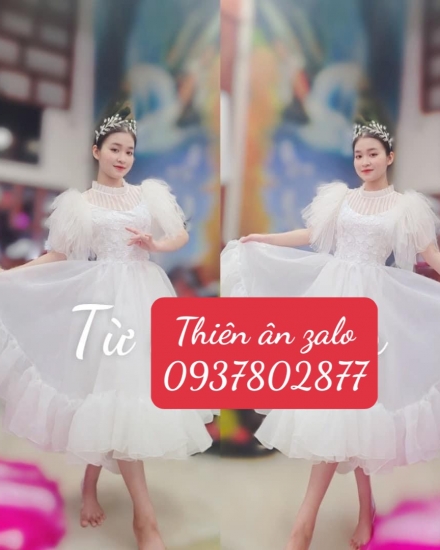 Đầm trắng 16 cái