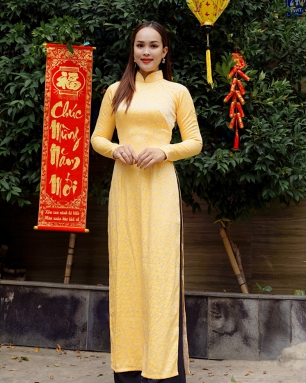 Áo Dài vàng 4